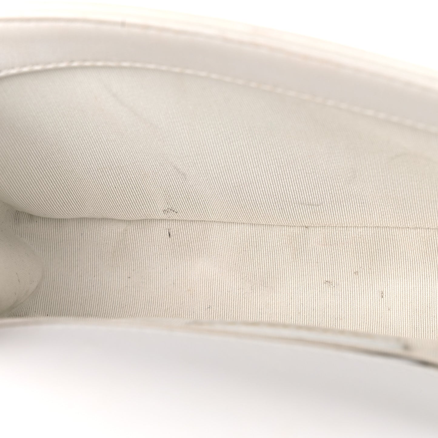 Calfskin Quilted Small Boy Flap White
