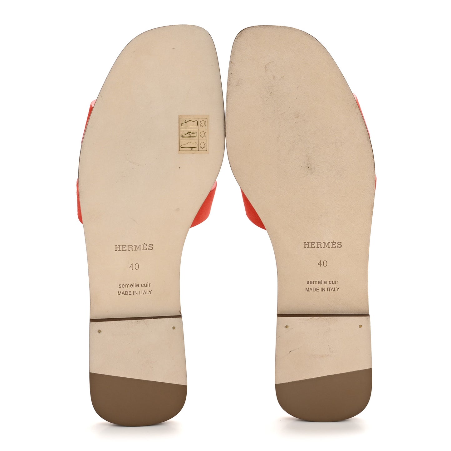 Suede Goatskin Oran Sandals 40 Rouge Ecarlate