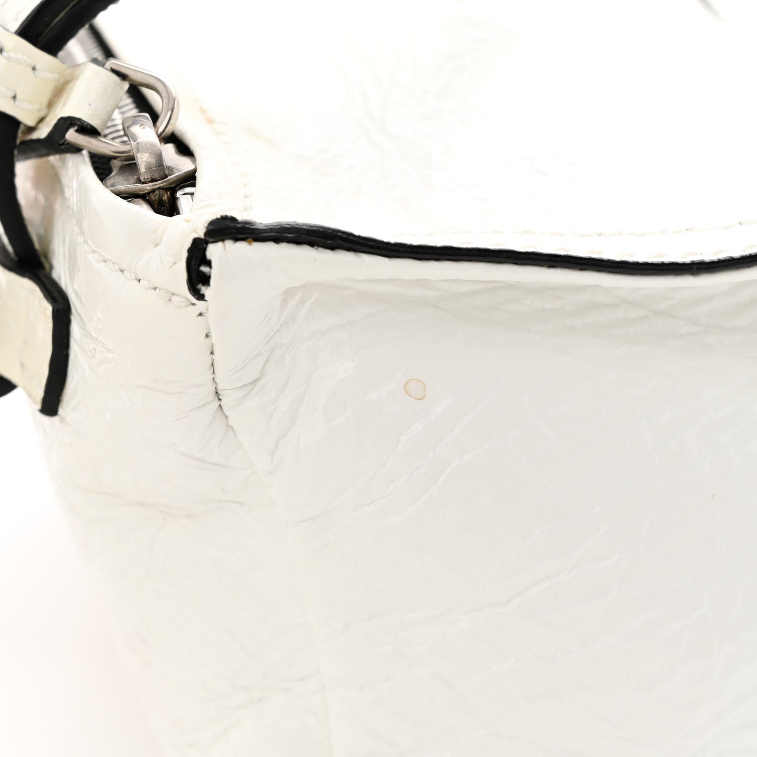 Givenchy Crinkled Patent Deerskin Mini Pandora White 16 of 19