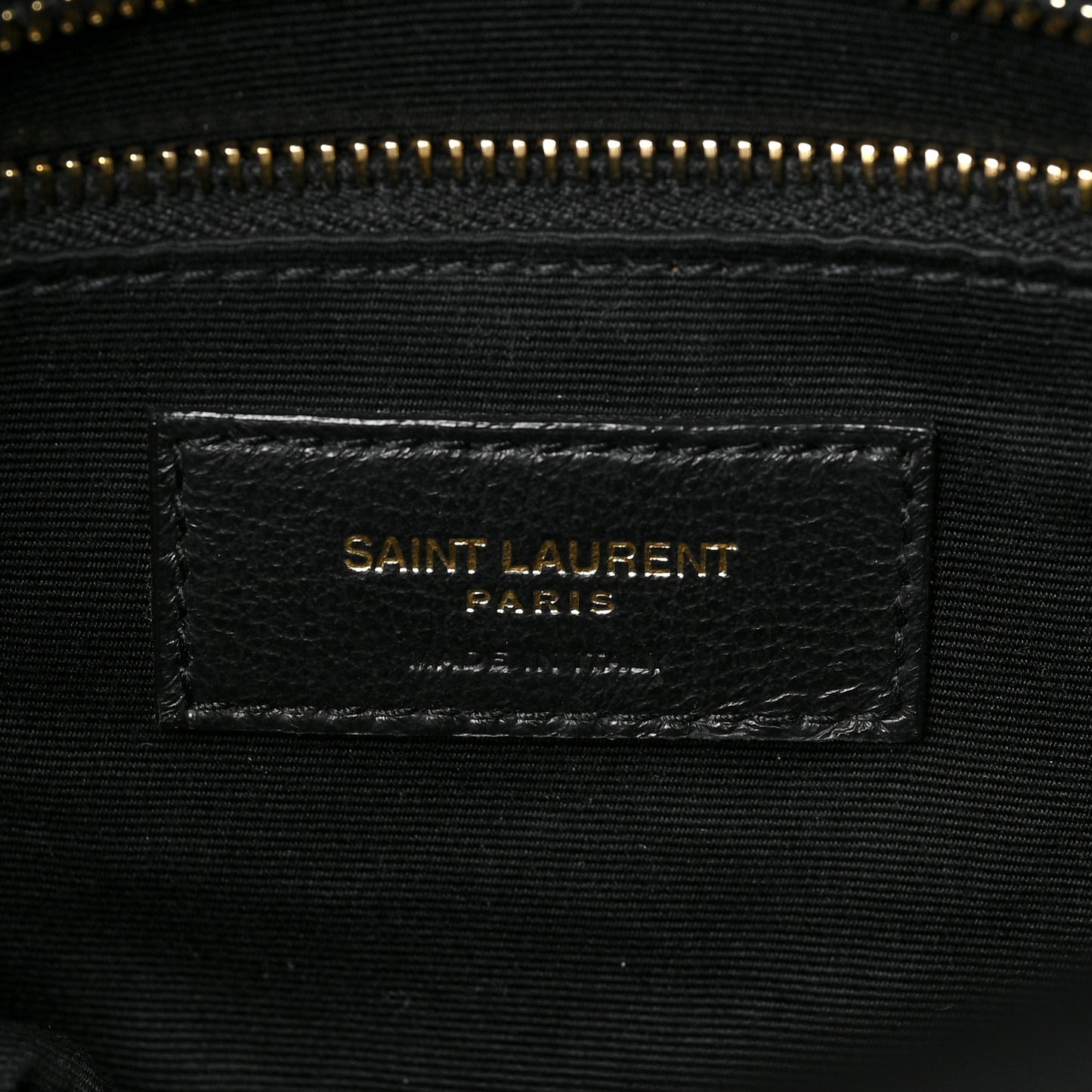 Lambskin Quilted Small Loulou Puffer Monogram Chain Satchel Black
