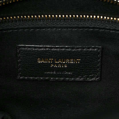 Saint Laurent Lambskin Quilted Small Loulou Puffer Monogram Chain Satchel Black 7 of 10