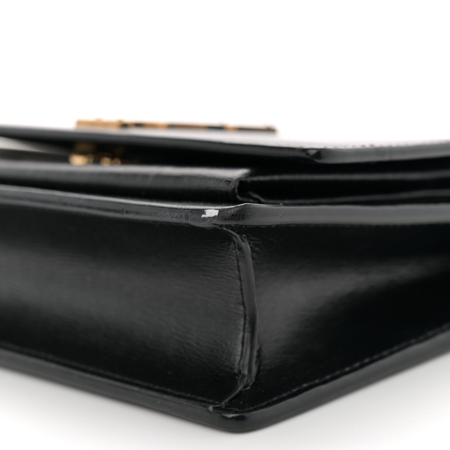 Calfskin Monogram Sunset Chain Wallet Black