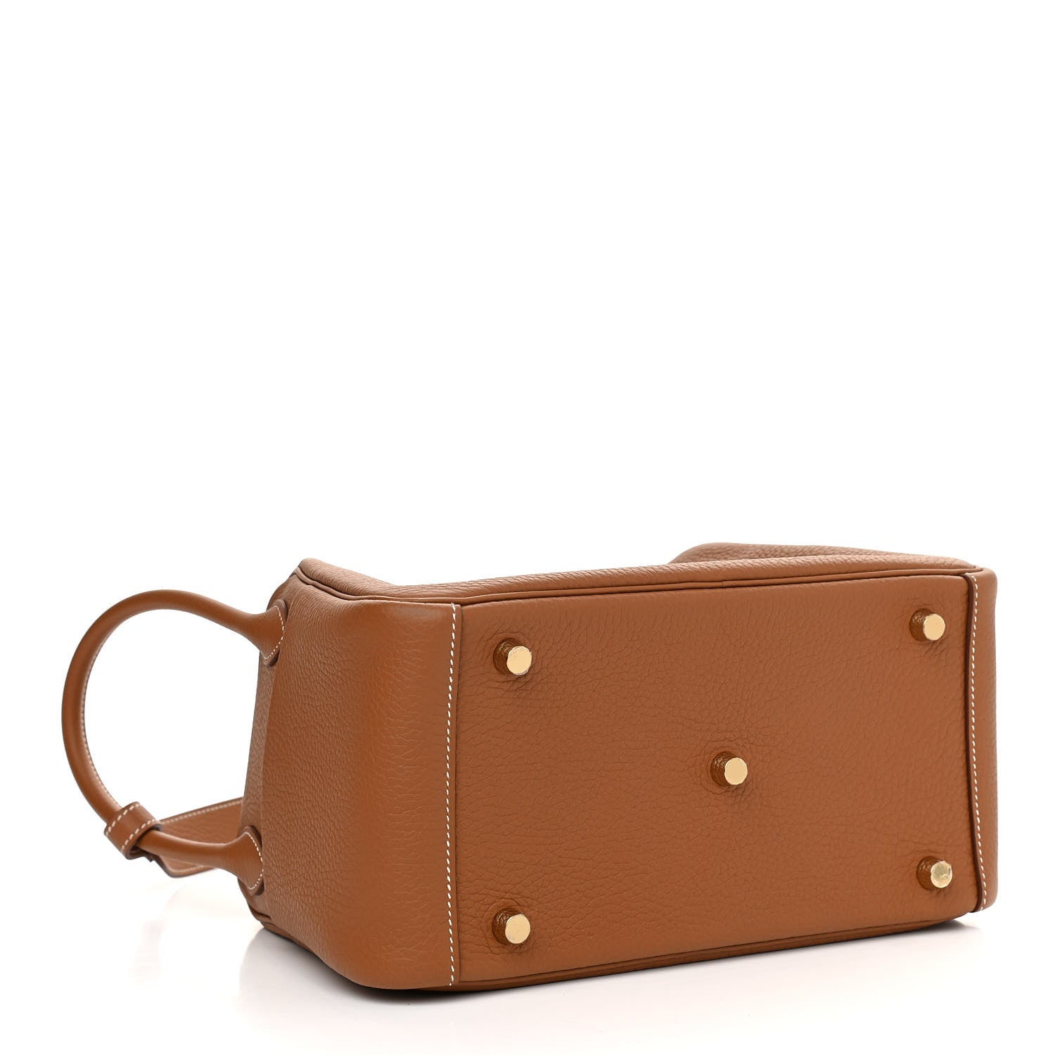 Hermes Taurillon Clemence Lindy 26 Gold 3 of 10