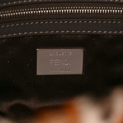 Fendi Calf Hair Leopard Print Baguette Moro 6 of 10