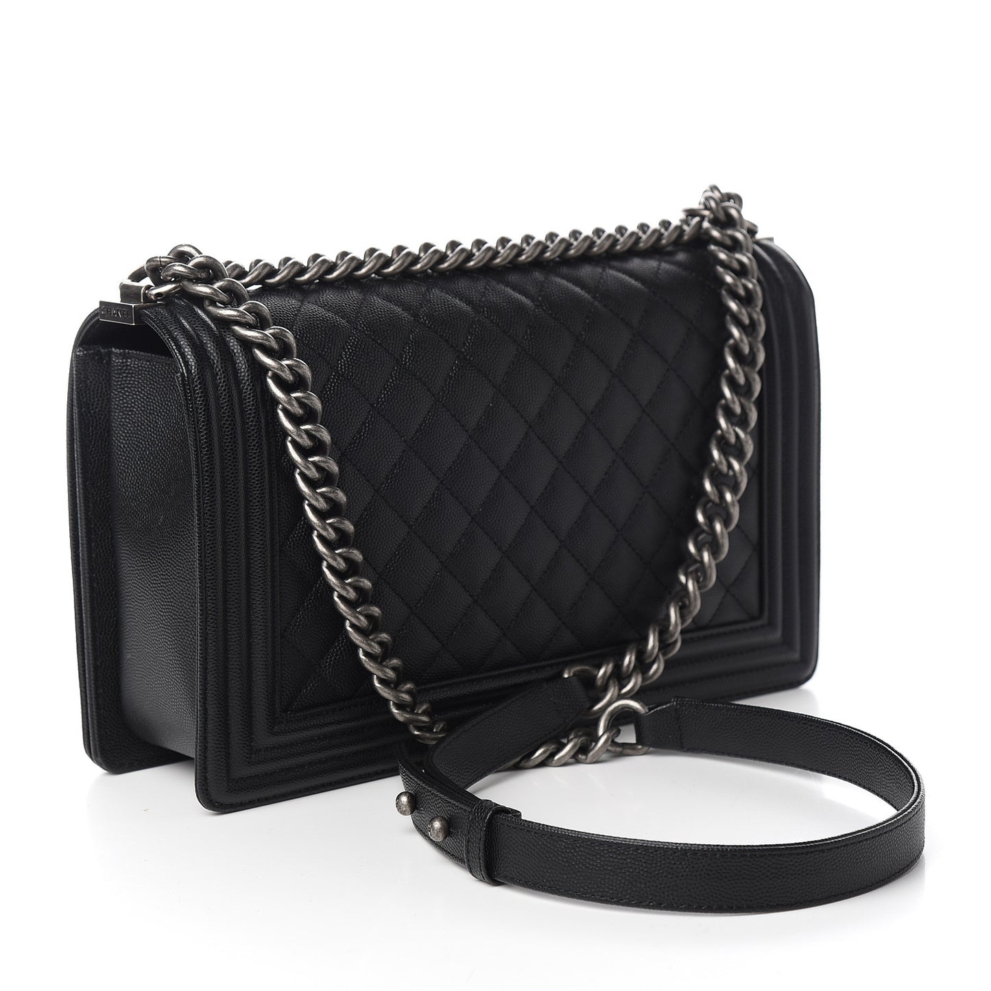 Caviar Quilted New Medium Boy Flap Black