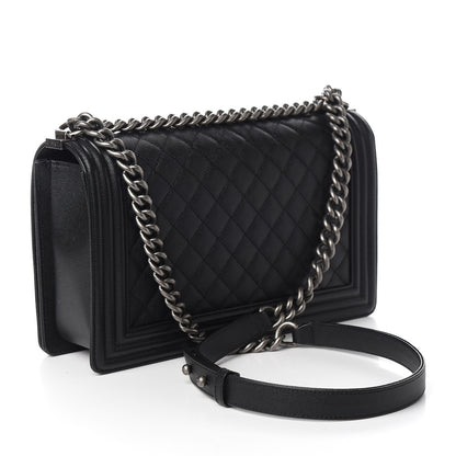 Chanel Caviar Quilted New Medium Boy Flap Black 2 of 9