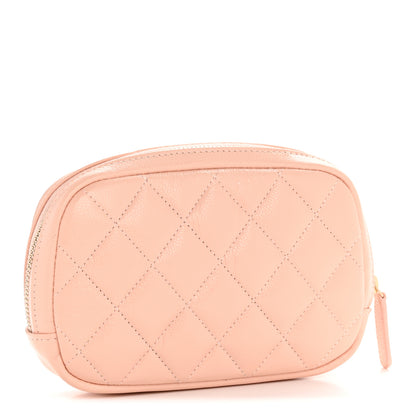 Chanel Caviar Quilted Small Curvy Pouch Cosmetic Case Light Pink 3 of 7