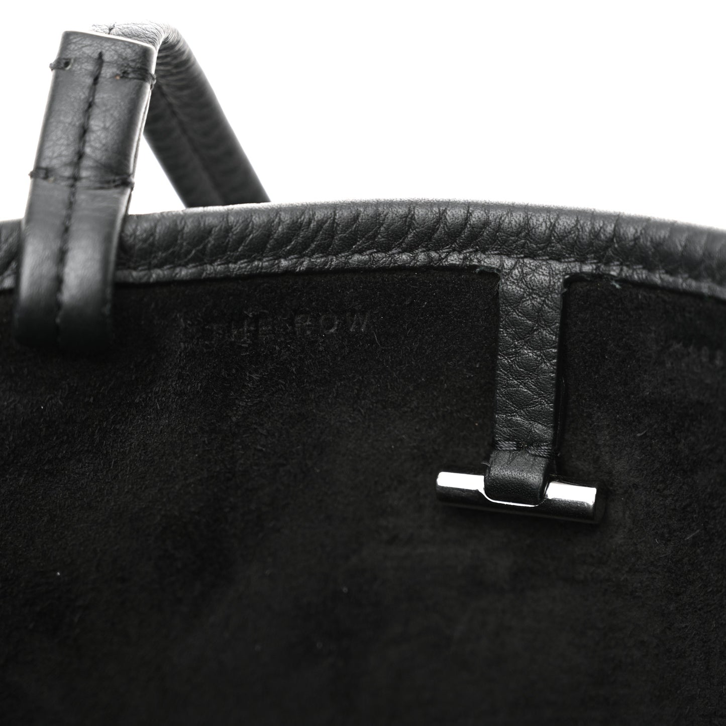Grained Calfskin Small Park Tote Black