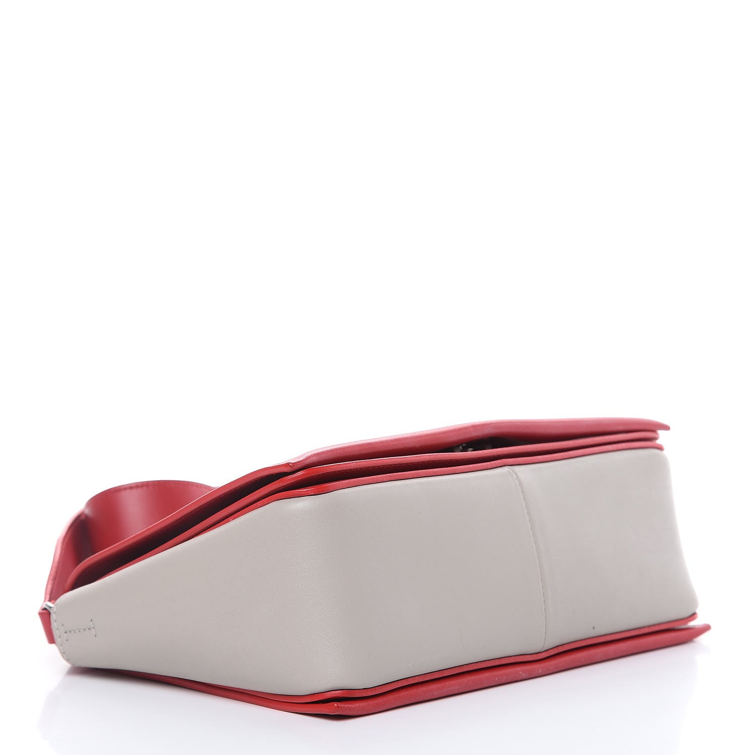 Celine Shiny Smooth Calfskin Medium Frame Shoulder Bag Poppy Red Clay 4 of 15