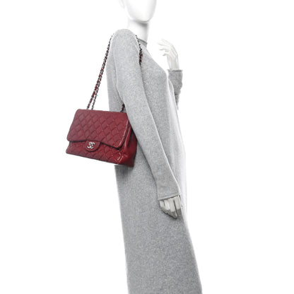Chanel Caviar Quilted Jumbo Single Flap Red 2 of 13