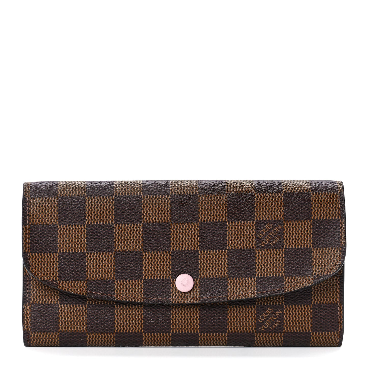 Damier Ebene Emilie Wallet Rose Ballerine