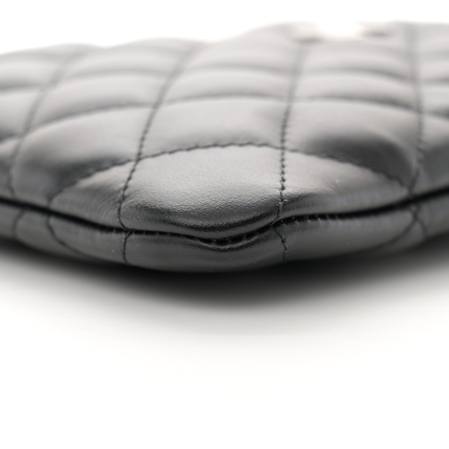 Lambskin Quilted Crossbody Bag Black