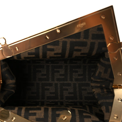 Fendi Shiny Nappa Small Fendi First Black 5 of 9