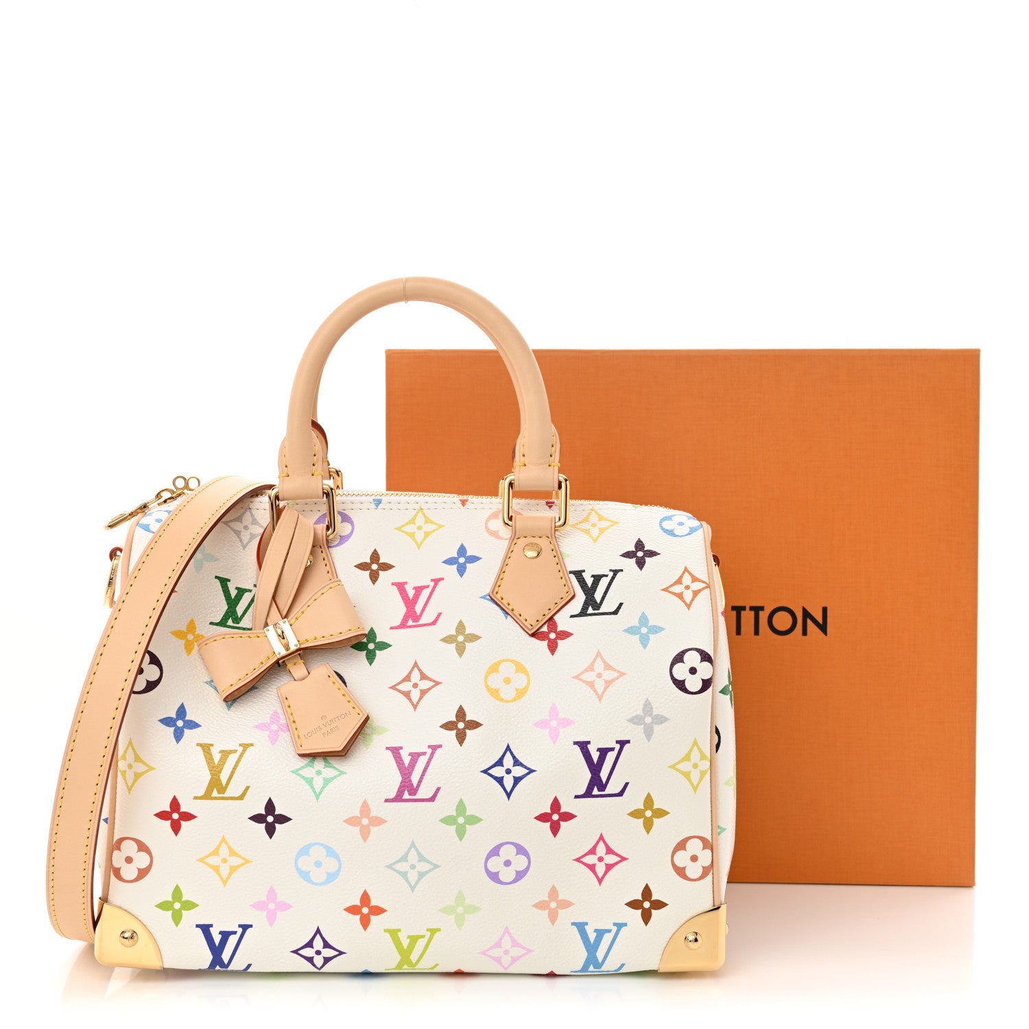 Louis Vuitton LV X TM Monogram Multicolor Speedy Bandouliere 25 White 10 of 10
