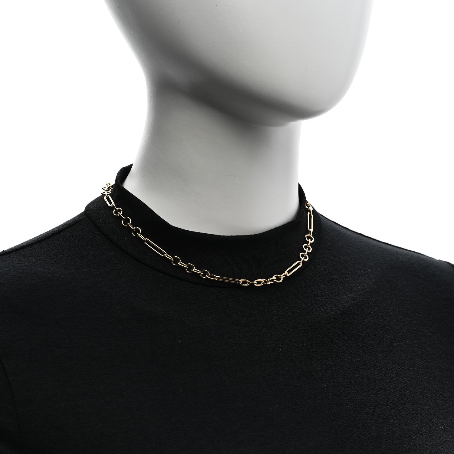 Foundrae 18K Yellow Gold Sister Hook Small Mixed Chain Necklace 16" 2 of 6