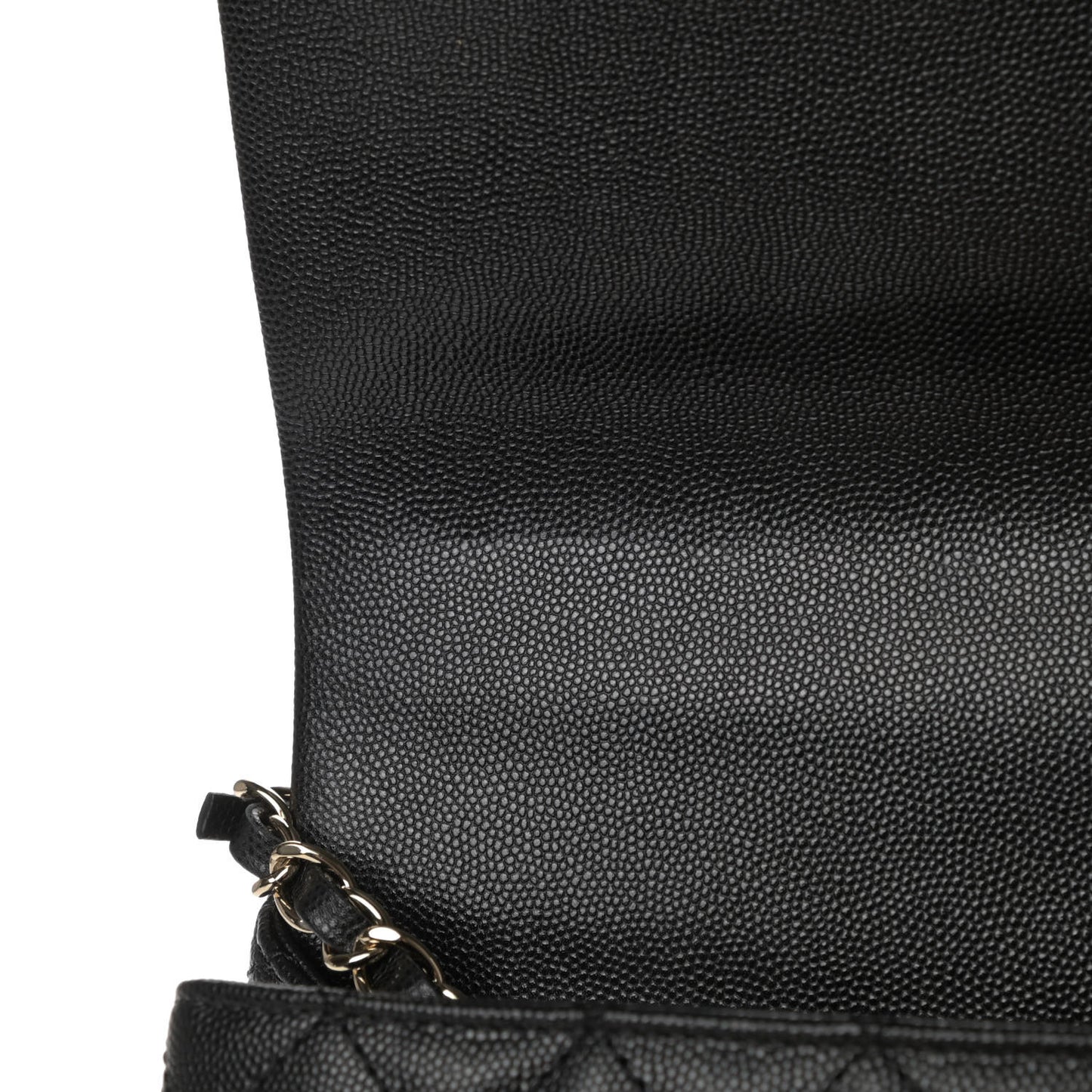 Caviar Quilted Medium Coco Handle Flap Black