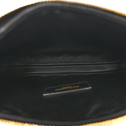 Saint Laurent Patent Quilted Gaby Zipped Pouch Black 5 of 14