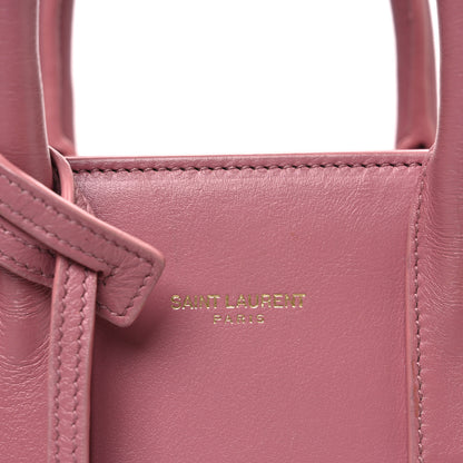 Saint Laurent Calfskin Nano Sac De Jour Rose Dark 7 of 9