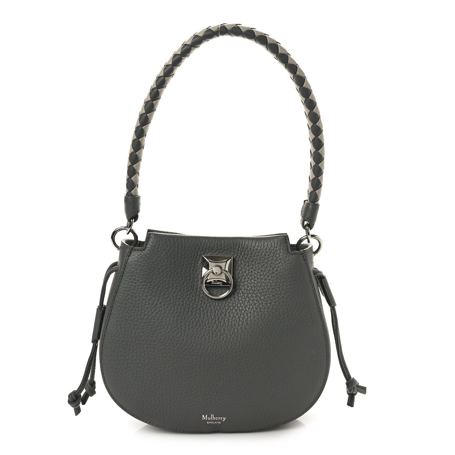 Mulberry Heavy Grain Mini Iris Hobo Charcoal 1 of 9