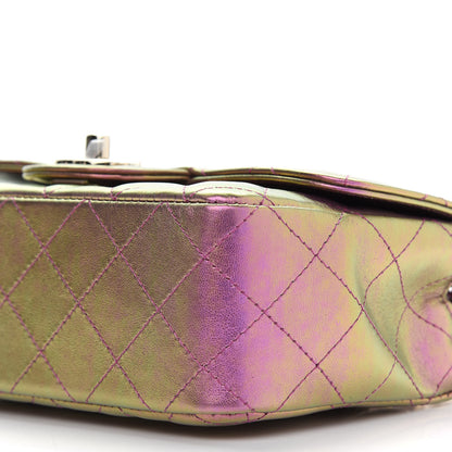Chanel Iridescent Lambskin Quilted Mini Rectangular Flap Purple 9 of 9