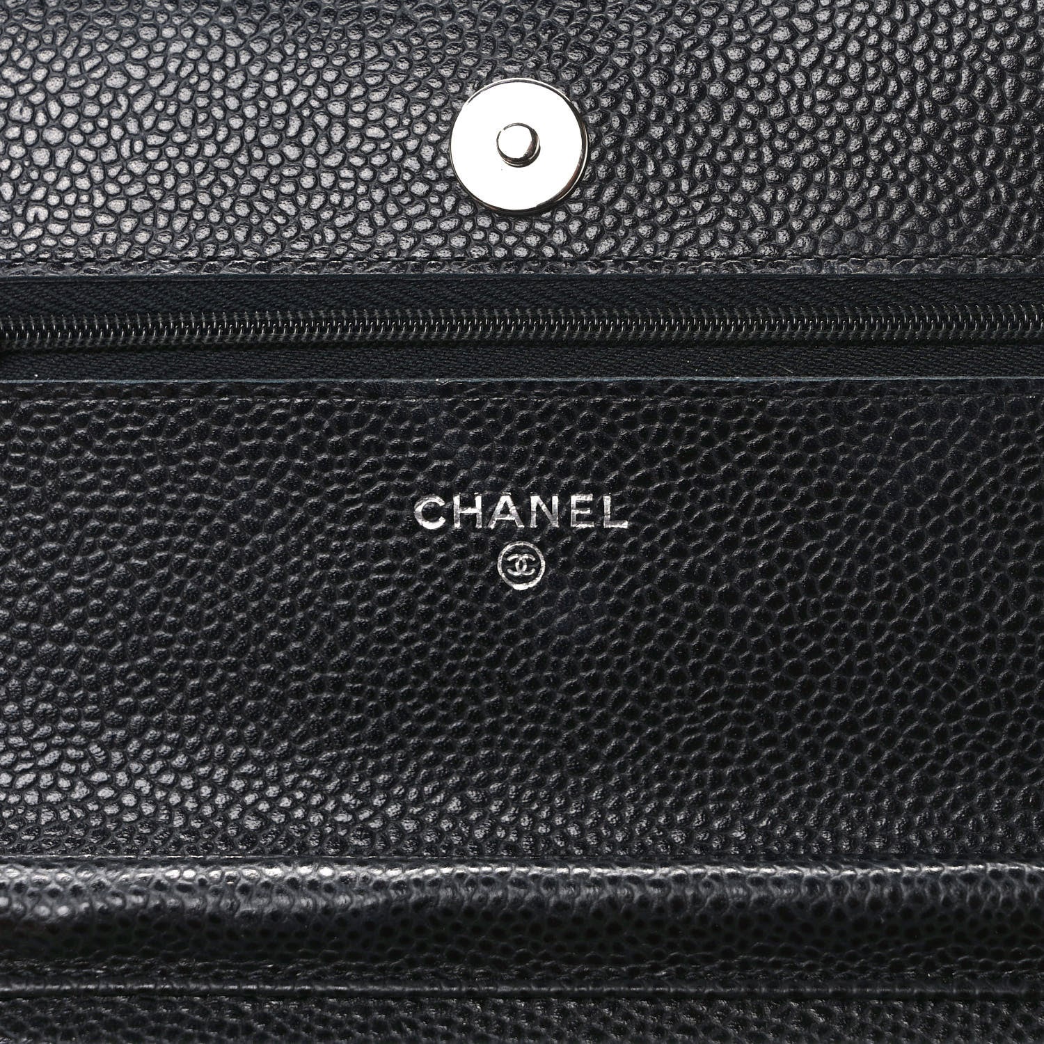 Chanel Caviar Quilted Wallet on Chain WOC Black 5 of 9
