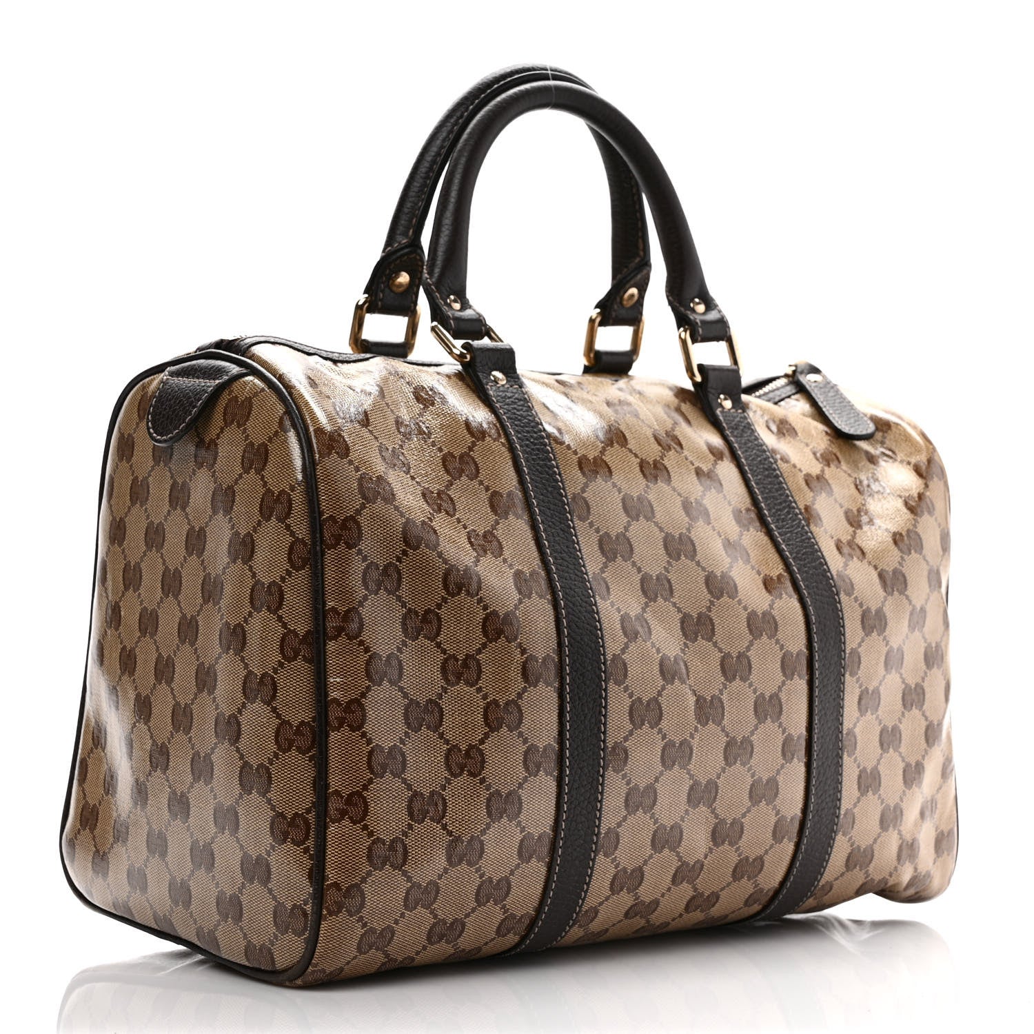 Gucci Crystal Monogram Medium Joy Boston Dark Brown 3 of 9