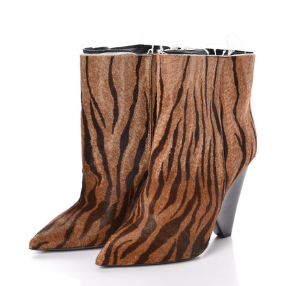 Saint Laurent Pony Hair Leopard Niki Boots 36.5 Naturale 3 of 12