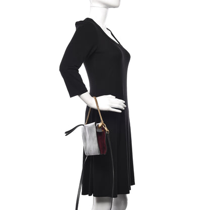 Givenchy Goatskin Suede Cross 3 Crossbody Bag Grey Aubergine 2 of 12