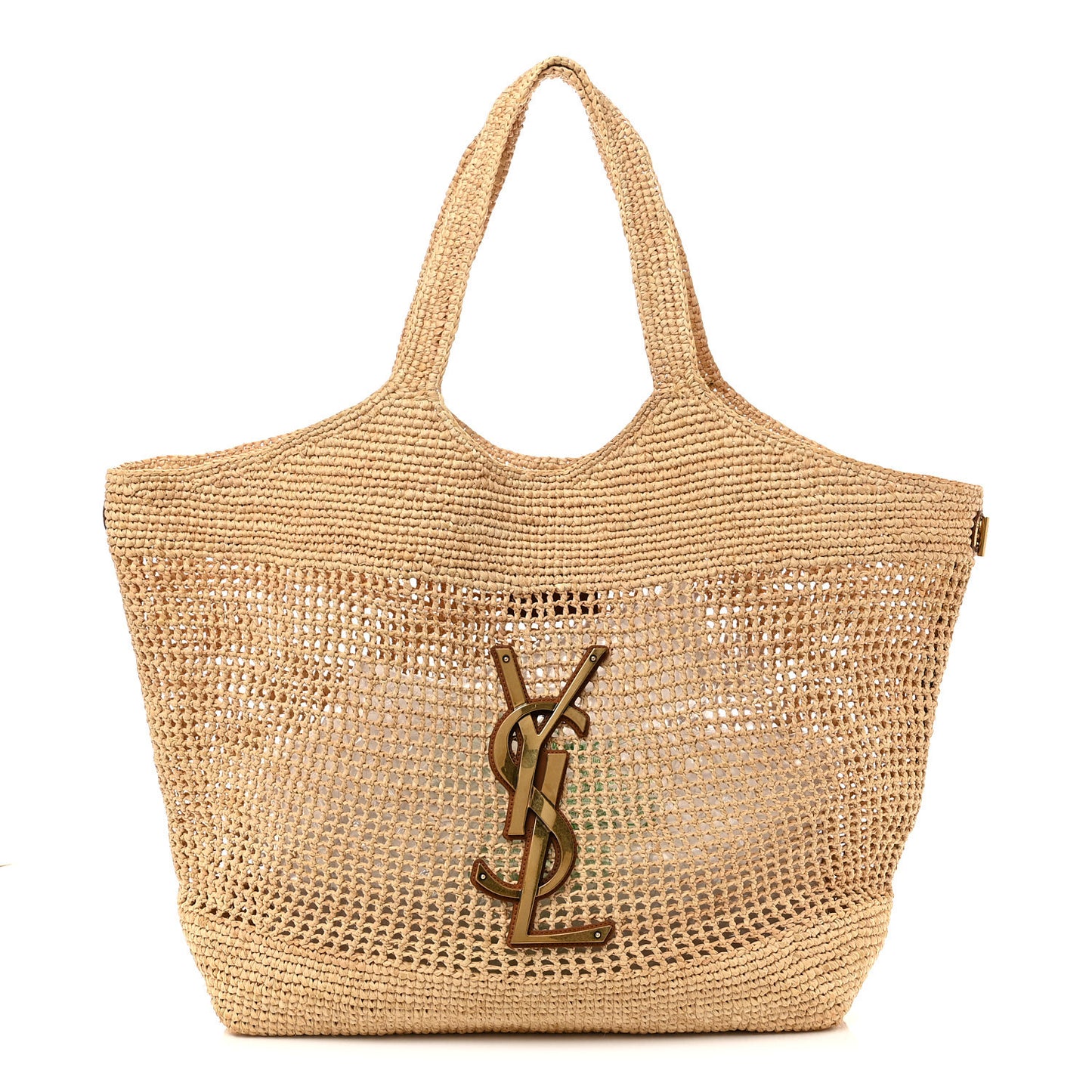 Raffia Icare Shopping Tote Natural