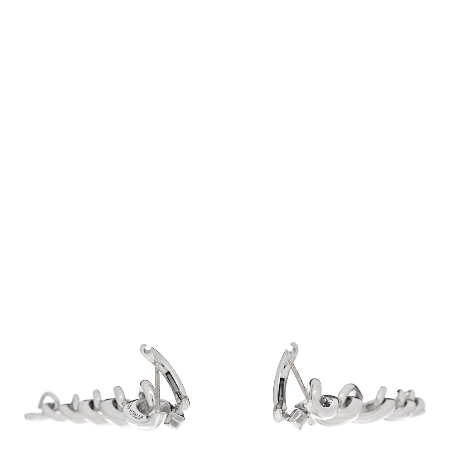 Sterling Silver Forge Drop Link Earrings