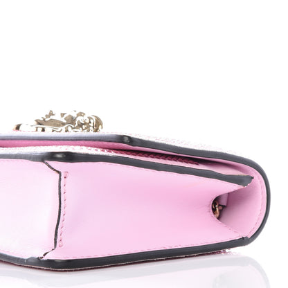 Versace Vitello Crystal Palazzo Evening Bag Pink 8 of 9
