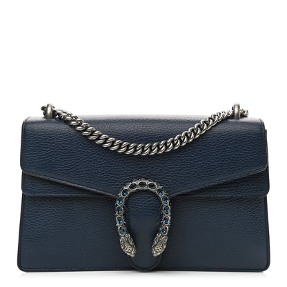 Gucci Dollar Calfskin Crystal Small Dionysus Shoulder Bag Blue Agata Montana Sapphire 1 of 11