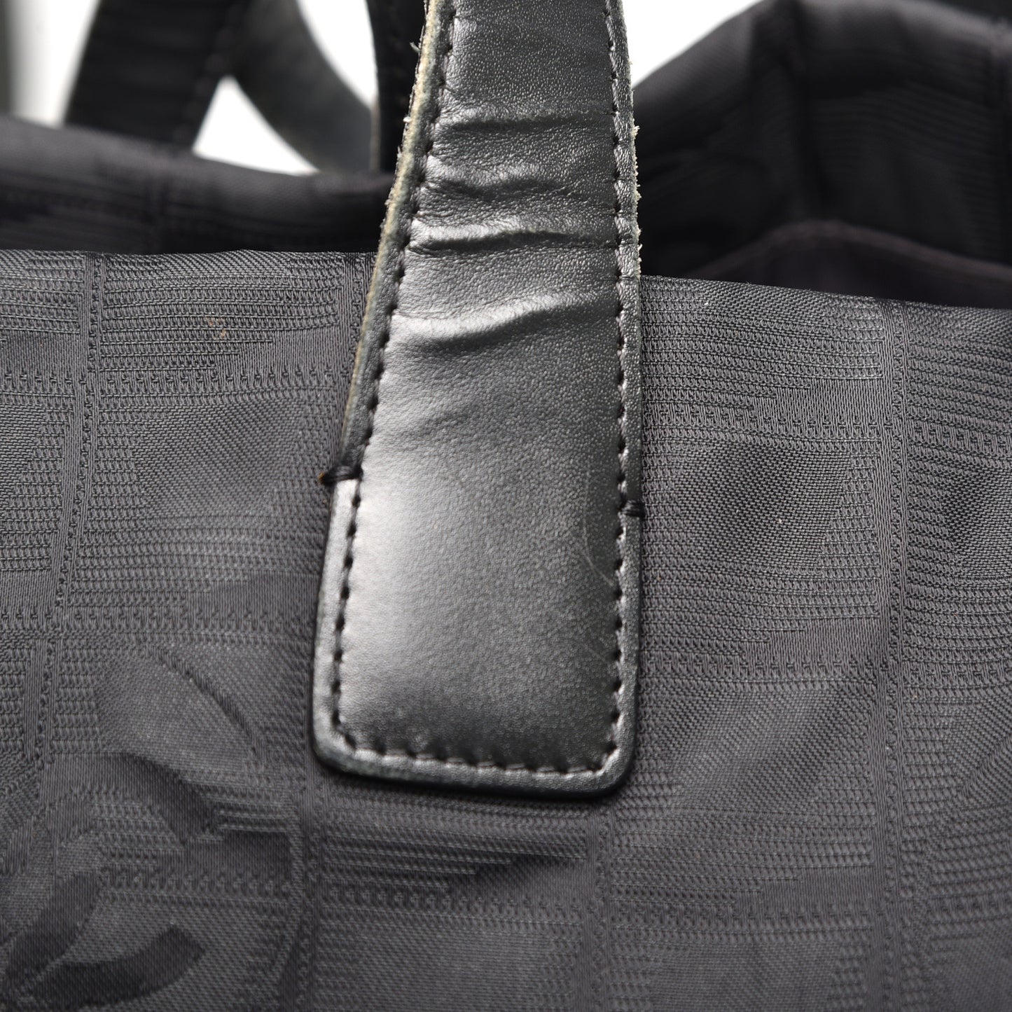Nylon Travel Laptop Tote Black