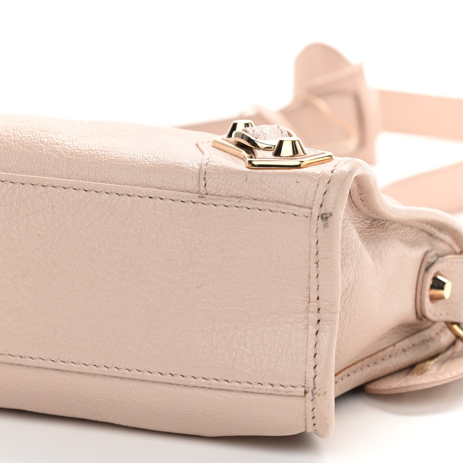 Balenciaga Chevre Gold Metallic Edge Hardware Mini City Rose Aubepine Bois de Rose 9 of 10