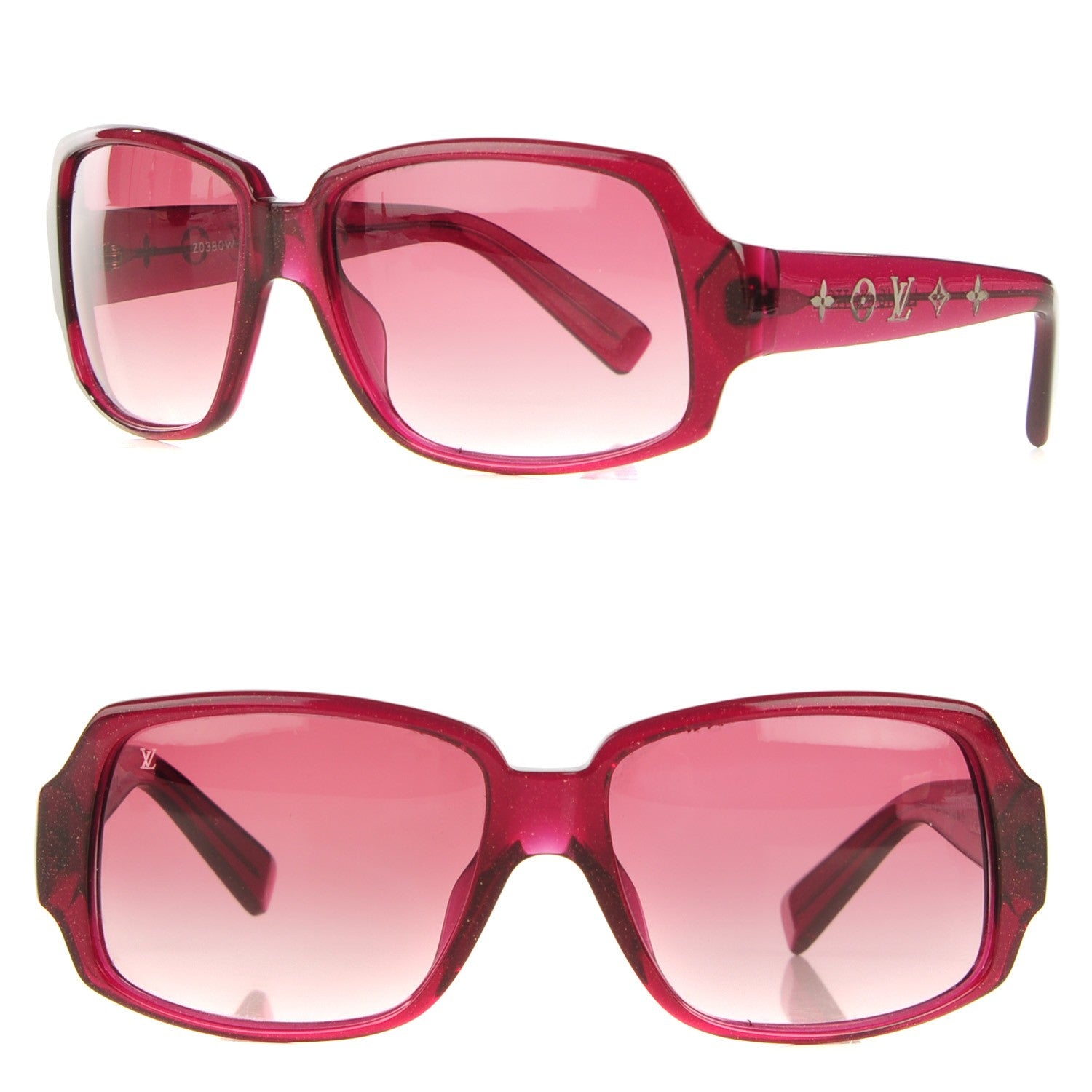 Louis Vuitton Obsession Carre Landscape Sunglasses Glitter Fuchsia 1 of 6