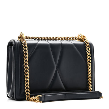 Dolce & Gabbana Calfskin Medium Devotion Crossbody Bag Navy 3 of 10