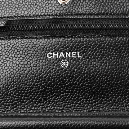 Chanel Caviar Quilted Wallet on Chain WOC Black 6 of 12