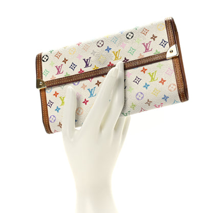 Louis Vuitton Monogram Multicolor Porte Tresor International Wallet White 2 of 8
