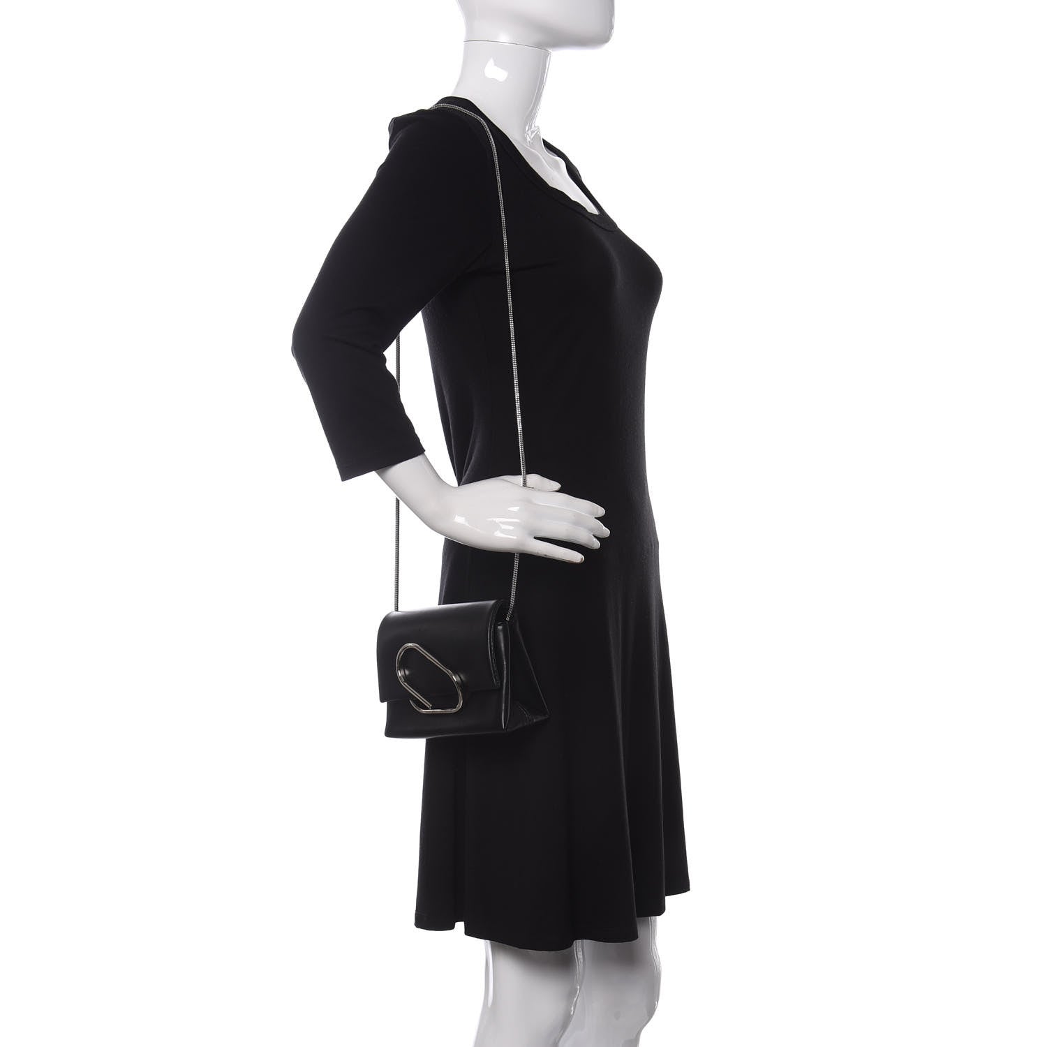 3.1 Phillip Lim Calfskin Alix Soft Flap Clutch Black 2 of 8