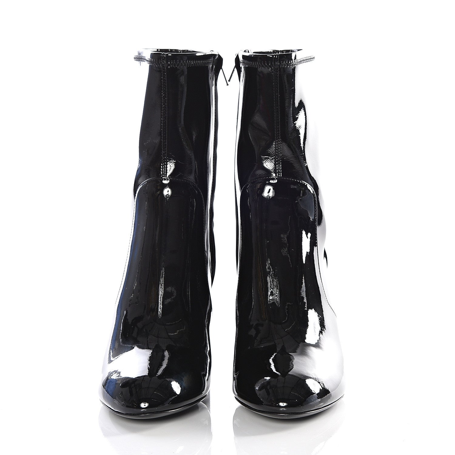 Louis Vuitton Patent Uniformes Silhouette Ankle Boots 39 Black 3 of 15