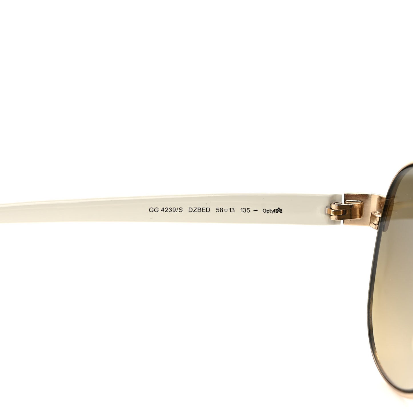 Aviator Sunglasses GG 4239/S White Gold