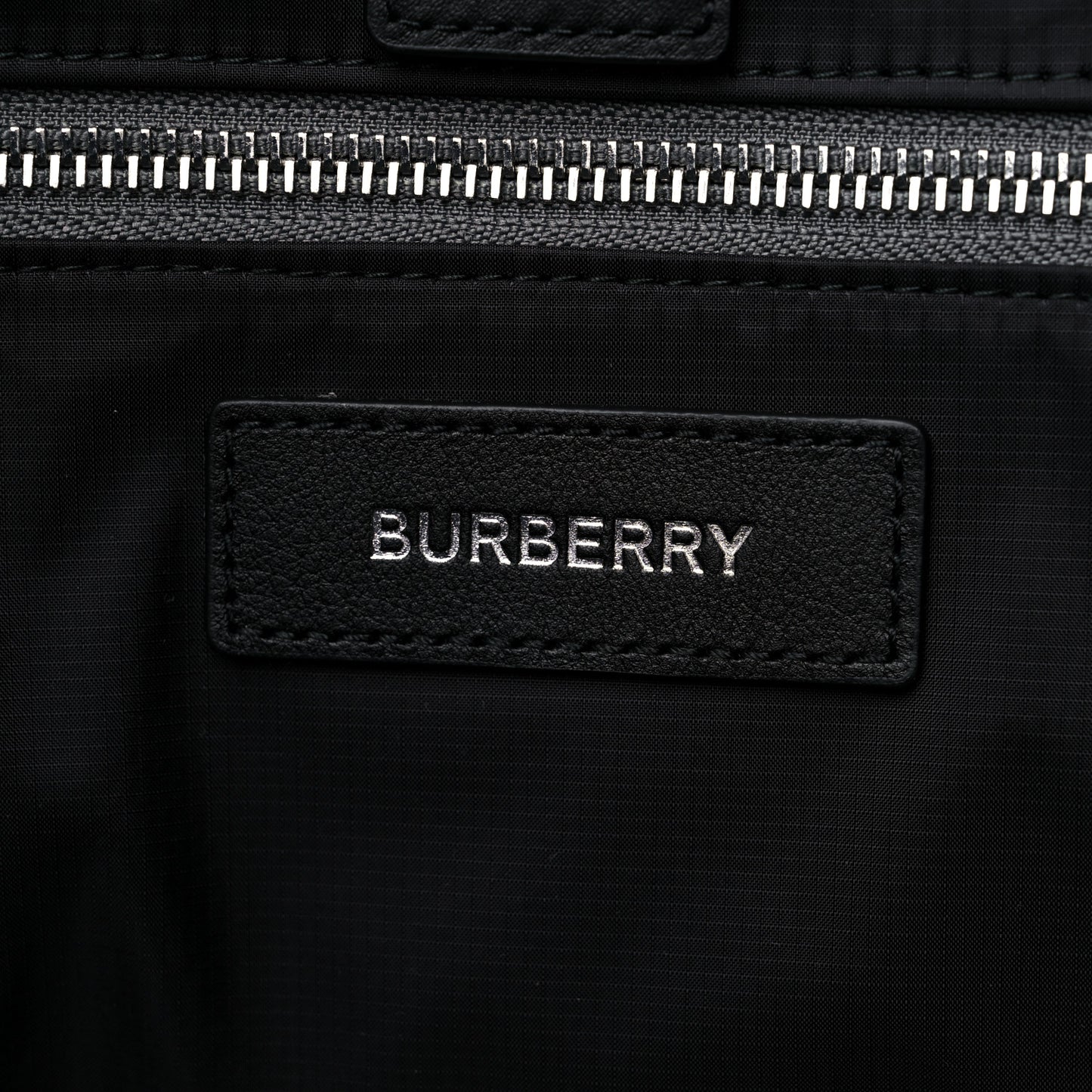 Nylon Logo Trench Tote Bag Grey
