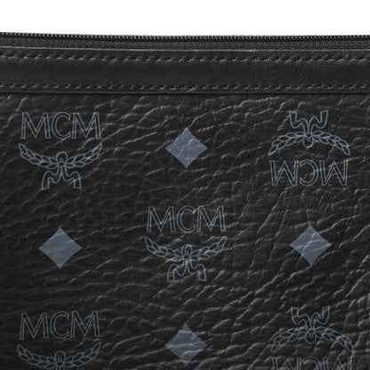 MCM Visetos Wristlet Pouch Black 6 of 6