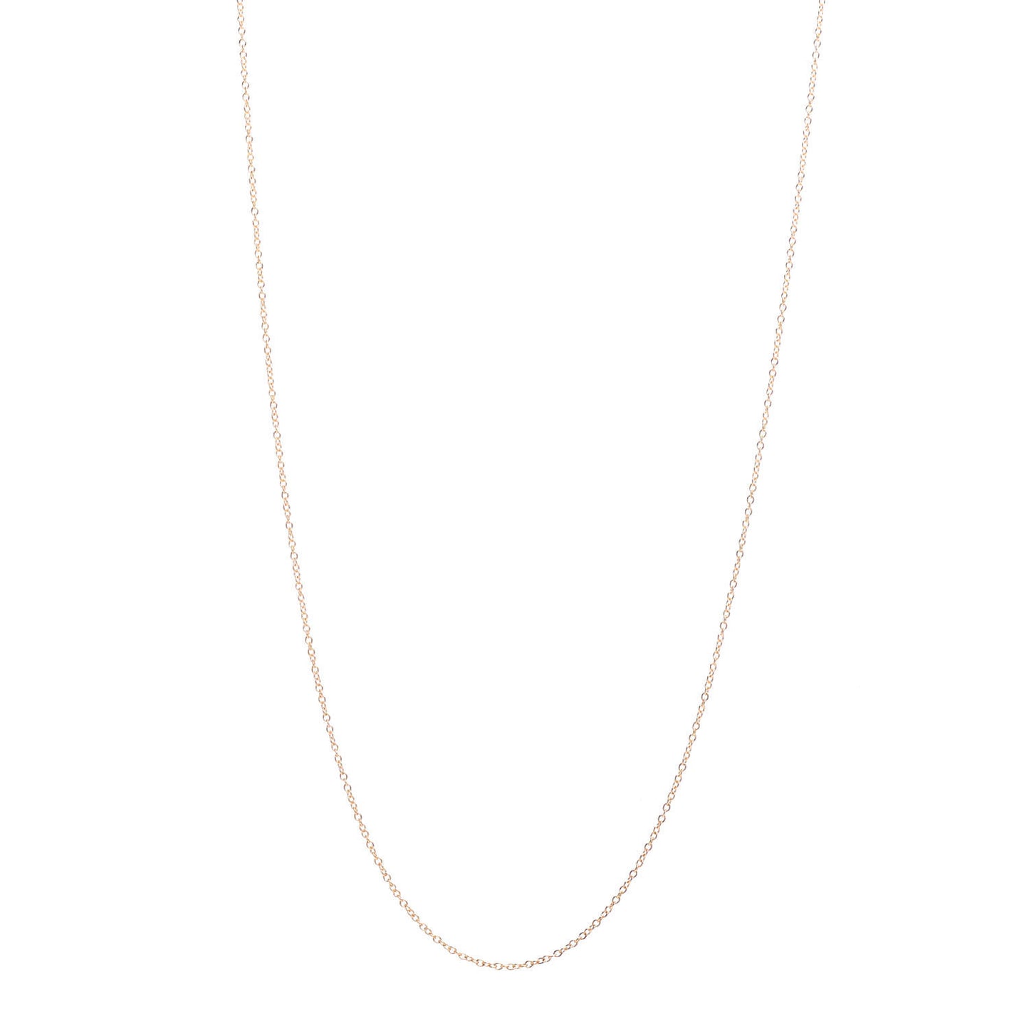 18K Yellow Gold Small Chain Necklace 18"