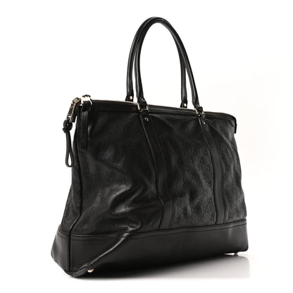 Gucci Guccissima Large Business Tote Dark Brown 3 of 10