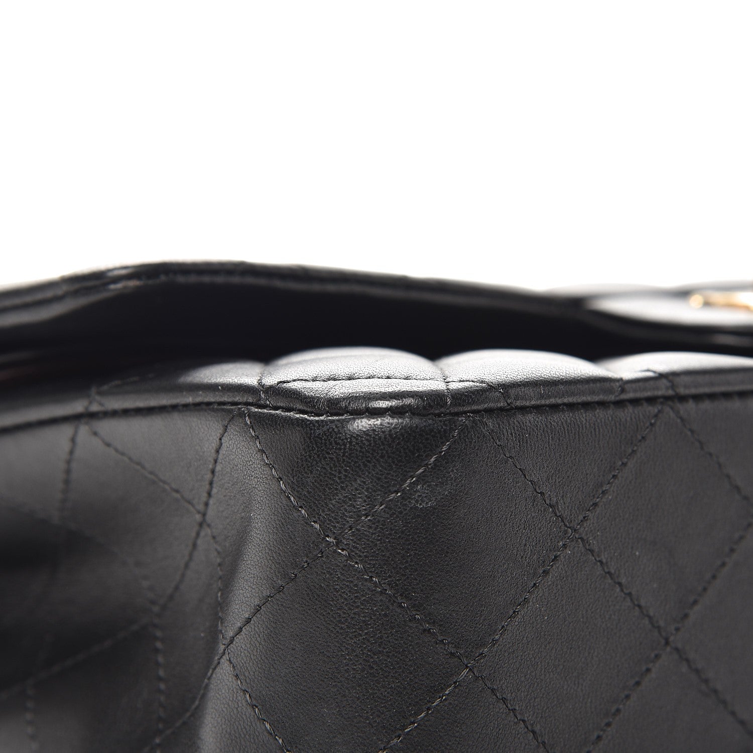 Chanel Lambskin Quilted Medium Double Flap Black 9 of 10