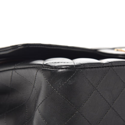 Chanel Lambskin Quilted Medium Double Flap Black 9 of 10