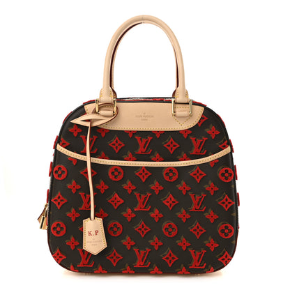 Louis Vuitton Monogram Tuffetage Deauville Cube Red 1 of 10