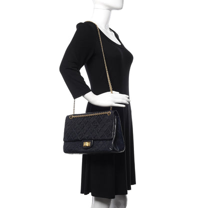Chanel Aged Calfskin Quilted 2.55 Reissue 227 Flap Navy Blue 2 of 10