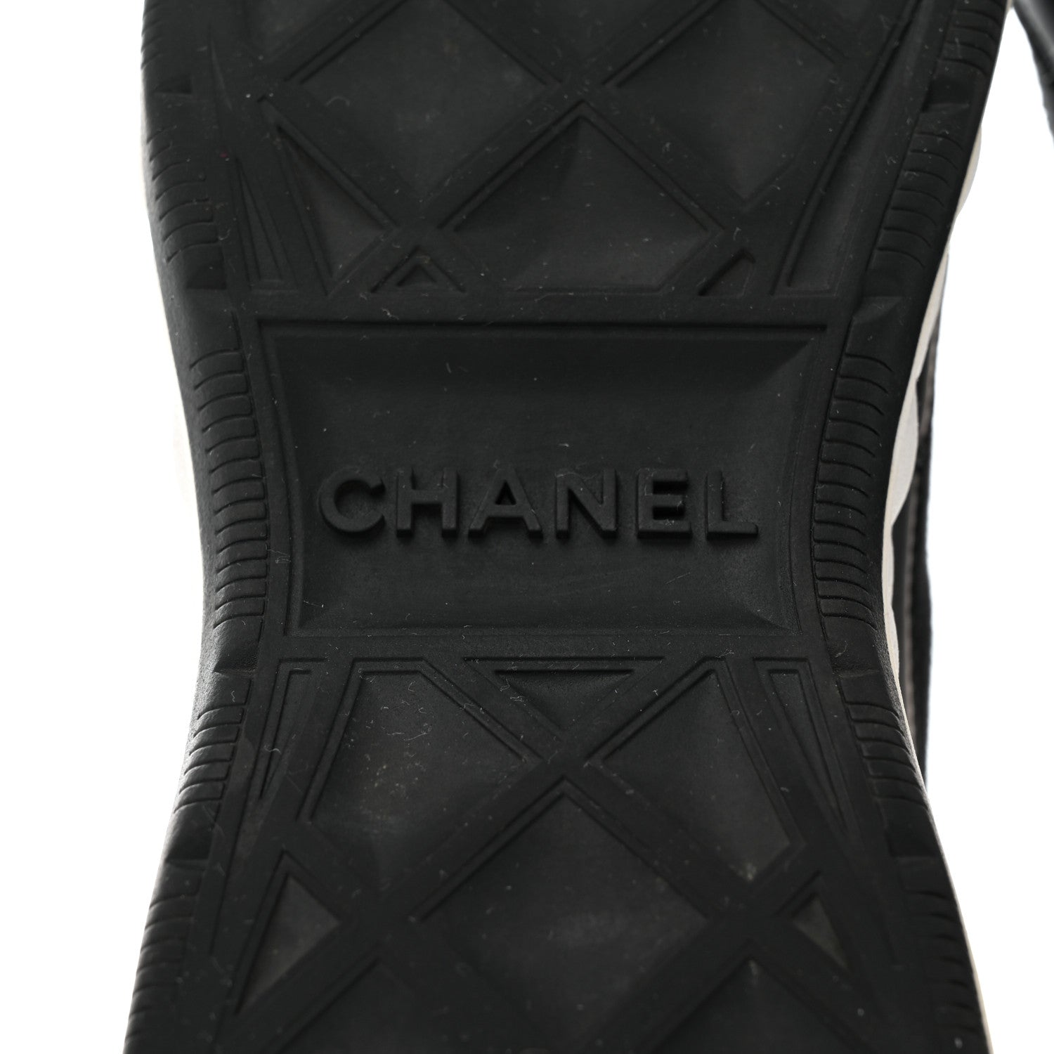 Chanel Velvet Calfskin Mixed Fibers CC Sneakers 39.5 Black 8 of 9